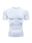 Quick-drying Men's Base Layer Top For Outdoor Training - High Stretch & Breathable