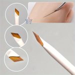 Eyeliner Brush With Ultra-fine Angled Tip Flat Angle Brow Brush Precision Detail Brush Suitable For Eye & Under Eye Area Makeup