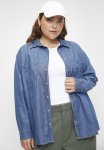 Double Pocket Denim Shirt - Navy Blue