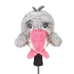 Funny Pink Mouth Sleepy Bird Golf Headcover Animals Plush Golf Club Head Covers Small Size Fits Hybird And Irons Large Size Fits