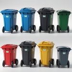 770 Liter Violet Wheelie Bin