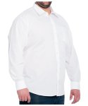 Mens Long Sleeve Work Shirt - S White