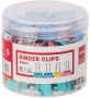Colour Fold Back Clips - 15MM Tub Of 60