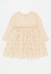 Jersey Dress With A Bodysuit - Beige Multi