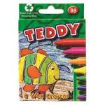 Wax Crayons B8 Teddy Pkt 8