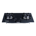 Totai 60CM 2 Burner Gas On Glass Hob -auto Ignition