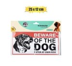 Pet Dog Warning Signs 25X12CM Asst
