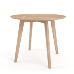 Round Cooper Table - Pine In Chestnut Finish