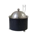2.5LT Chafing Dish With Mesh Design Black & Stainless Steel