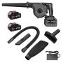 2-IN-1 Cordless Air & Leaf Blower Kit- With 2 Batteries Charger And Pipes
