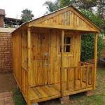 Wooden Wendy House With Upstairs