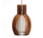 STELLAR Scandinavian Style Bell Shape Chandelier Pendant Light Oak
