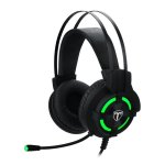 T-dagger Andes Green LIGHTING|210CM Cable|usb|omni-directional Luminous Gooseneck MIC|40MM Bass Driver|stereo Gaming Headset - B