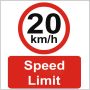 Speed Limit Chromadek Sign 44CM-2 Pack