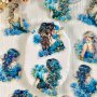 A Pack Of 10 Sheets Of Retro Girl Back View Handbook Diy Decoration Collage Base Material Scrapbook Pet Stickers