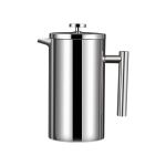 350ML Double Wall Stainless Steel Coffee Tea Brewer Pot Silver