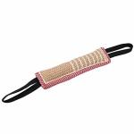 Joroburo Dog Bite Tug Toy Durable Cotton Linen Pet Dog Tear Bite Training Rod Puppy Training Interactive Play Tug Toy With Dual
