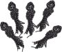 5PCS Windproof Camping Tent Ropes With Buckle Accessories Outdoor