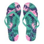 Pata Pata Ladies Flip Flops Green Floral Size 3 4 Livestainable