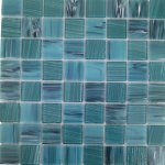 Crystal Glass Mosaic Tiles Mediterranean Sea 30 X 30CM