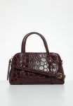 Cross-body Croc-effect Bag - Burgundy