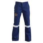D59 Flame Retardant & Acid Resist Trouser Safety Overall With Reflective Tape - Size 28
