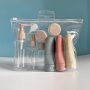 11pc Travel Bottles Set For Toiletries Empty Refillable Travel Size Containers With Storage Bag Travel Accessories For Shampoo Conditioner Liquids Lotion Soap Body Wash
