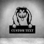 Collies With Custom Text - 300MM Grey
