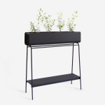 Emerging Creatives Ava Barrel Planter - Black