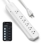 Geeni Smart Surge Protector Power Strip With 6 Wi-fi Controlled Outlets Real-time Energy Monitoring 3FT Extension Cord App Contr