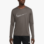 Nike Mens Dri Fit Uv Run Long Sleeve Top Taupe - 10XL