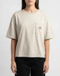 Pocket Badge Brown Rice T-Shirt - XL Brown