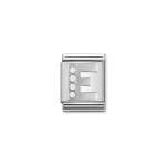 Composable Big Link Silver Letter E