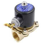 Baomain 3 4 Inch Brass Electric Solenoid Valve Water Air N c Valve Ac 220V 2W-200-20