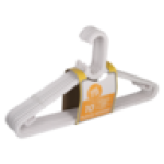 Hang It Up White Plastic Hangers 10-PACK
