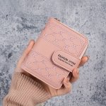 Casual Style Women's Wallet With Embossed Pattern Faux Leather Zipper Closure Continental Form Factor Polyester Lined Zip Pocket