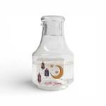 Glass Decanter With Print Clear