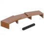 Dual Monitor Stand Riser Desk With Cable Organizer Office Desktop Organizer