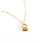 Emerald Cut Citrine Pendant - 50CM