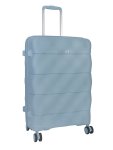 Medium 4 Wheel Trolley Case Pastel Blue