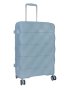 ELLE Medium 4 Wheel Trolley Case Pastel Blue