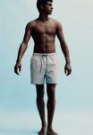 Seersucker Swim Shorts - Grey