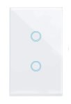 Wifi Smart Touch Switch-l-rf-us – 2CH White No Neutral Ewelink