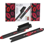 Enzo EN-3846 Titanium Straightener High-temperature Hair Straightening Brush - Black