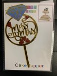 Miss To Mrs Cake Topper