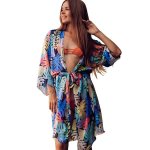 Women's Multi-coloured Fern Beach Cover-up