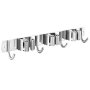 Mop And Broom Hanger Wall Mount 3 Racks 4 Hooks For Hanging Brooms And Mops