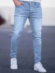 Men's Casual Lightweight Slim Fit Jeans Men's Stylish Comfy Denim Pants Versatile For Four Seasons