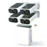 4-CAMERA Solar Security System With 2K Wireless Hub Ai Motion & Night Vision