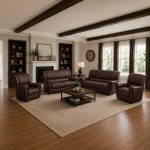 Mateo 4PC Lounge Suite Brown